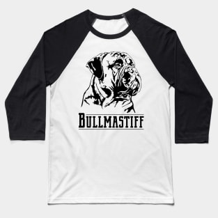 Bullmastiff dog Portrait Baseball T-Shirt